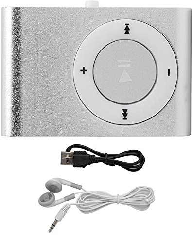 Lettore MP3, MP3 Lettore Musicale, Multimediale Portatile per Musica Digitale Mini con Clip Posteriore Auricolare Cavo USB Musicale Lettori Running Registratore Sportivo Supporta Scheda SD Memoria