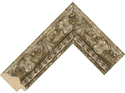 Real Wood, Hand Crafted Frames (Bezel) for the Samsung Frame TV 2021 to 2024 (Silver Ornate, 32 inch)