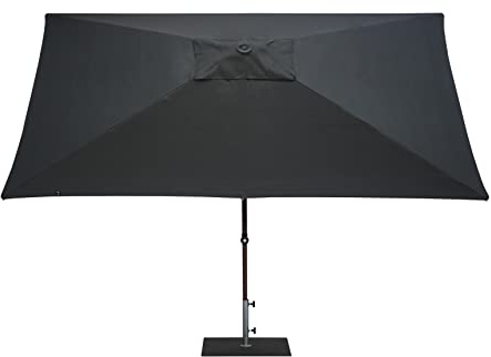 Maffei Art 475R Trend Sonnenschirm rechteckig 300 x 200 cm Made in Italy, anthrazit, Groß