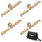 Zasjon Taschenverschluss Metall 4 Stück Drehverschluss für Taschen, Taschenverschluss Steckschloss für Tasche, Geldbörse Sperre Twist Turn Lock für DIY Handtaschen,Geldbeutel,Damen Taschen, Gold