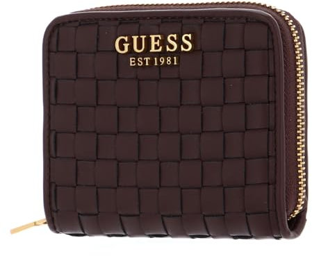 GUESS Lisbet SLG Small Zip Around Wallet Mahogany