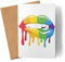 Love in Colors Karte Grußkarte LGBT Pride Liebe Regenbogenflagge Lippe Stolz