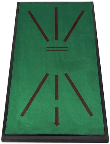 PGM Djd025-1 Crystal Velvet Golf Training Mat, Deep Green - Swing Detection, Outdoor Indoor, Rubber Backing