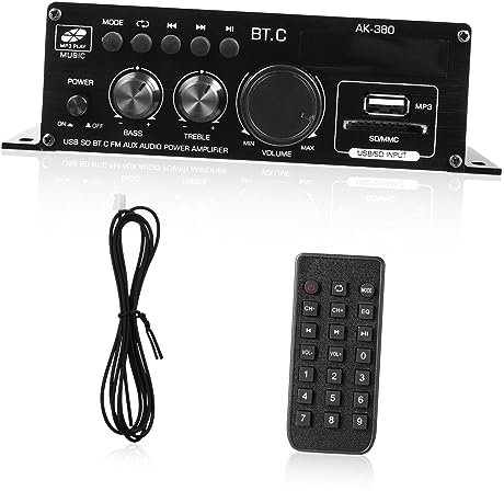 BESTonZON Lautsprecherverstärker Audioverstärker Für Den Hausgebrauch Stereoverstärker Audioverstärker Lautsprecherempfänger Stereoempfänger Tonverstärker Für Lautsprecher