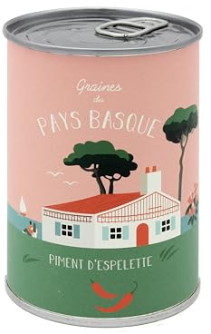 Mauvaises Graines© - Kit de Graines de Piment d'Espelette à Semer - Idée Cadeau Original Femme Homme Amis Famille Anniversaire Collegue Fêtes - Ultra Simple à Utiliser - 100% Fabriqué en France