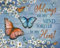kisoyo Vintage Metall-Blechschild Schmetterling Blume Always On My Mind Forever In My Heart Neuheit Wanddeko Deko Zuhause für Schlafzimmer Geschenk für Freunde und Verwandte 30,5 x 40,6 cm