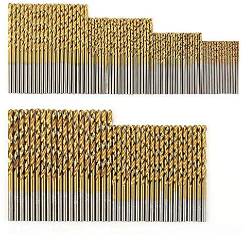 DEKLONPER 120 StüCk -Bohrer-Set HSS-Bohrer für Metall, Stahl, Kunststoff, Kupfer, Aluminiumlegierung, 1 Mm Bis 3,5 Mm