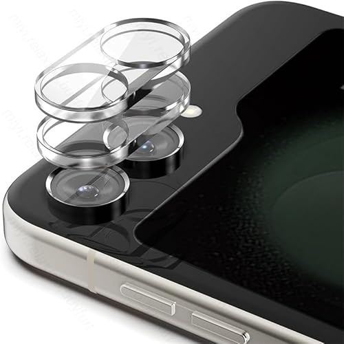 BNBUKLTD 9H Camera Lens For Samsung Galaxy Z Flip 5 Case Protector Tempered Glass Cover Camera Lens Glass Cover Tempered Glass Protector HD Clear 9H Hardness Scratch Resistant (2 Pack (2PC))