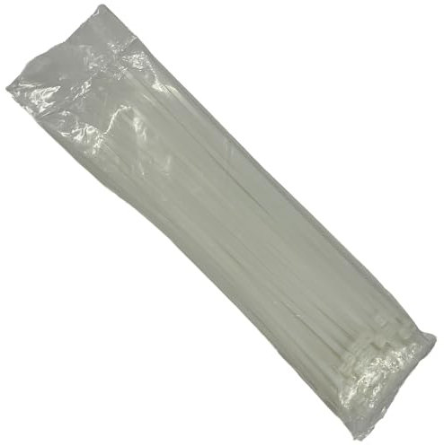 EzySup Kabelbinder Groß,Extra Lang,600mm x 9mm,Zugfestigkeit 80 kg,100 Stück,Weiß