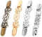 4 Stück Vintage Kleider Clip 4 Farben Cardigan Clip Pullover Clip Waist Clip Diamanten Design Clips für Kleidung Geeignet für Damenschals, Tücher, Kleider, Jacken und Umhänge