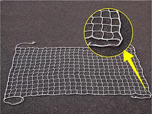 BZPOVB Sicherheitsseilnetz Für Etagenbett, Schutznetz Für Kinder- Und Babygeländer, Zaunnetz Für Sportstadien Im Freien, Knotenloses Golf-Backstop-Netz(Size:1Mx1M,Color:Weiß)
