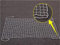 BZPOVB Sicherheitsseilnetz Für Etagenbett, Schutznetz Für Kinder- Und Babygeländer, Zaunnetz Für Sportstadien Im Freien, Knotenloses Golf-Backstop-Netz(Size:1Mx1M,Color:Weiß)
