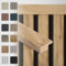 HEXIM Abschlussleiste 275x2,7cm passend für unsere Akustikpaneele - flexible Lamellenwand Holz MDF Wandpanelee Lamellenverkleidung Wandverkleidung (1 Abschlussleiste Pecan - APA08)