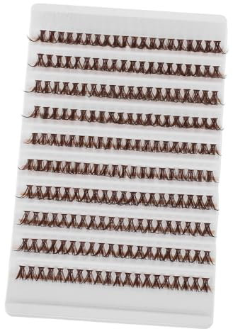 HONMEET Cils Marron Individuels Extensions De Cils Naturelles Et Moelleuses Légers Et Réalistes Pour Femmes