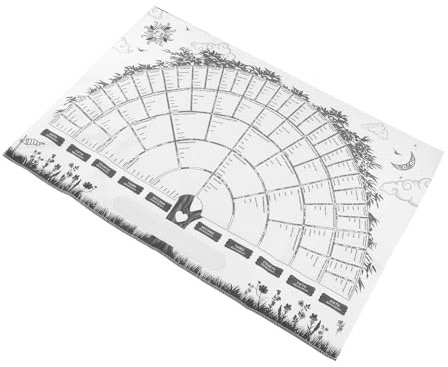 NUOBESTY Ahnentafel Stammbaum-diagramm Zum Ausfüllen Dekoratives Familiengeschichtsbild 40 X 60 Cm Leinwandbild