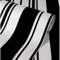44007 Exclusive Flock Stripe Black White Wallpaper