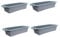 ABOOFAN 4 Stück Toastform Stangenbrot Mini-Kuchenformen Backbleche Cupcake-Pfannen Brotformen zum Backen toasr toastbrot backform tosteter rechteckige Form Backform für zu Hause Kieselgel