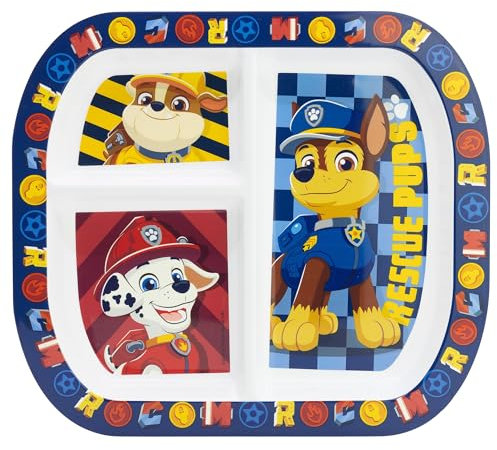 Plato infantil dividido de plástico