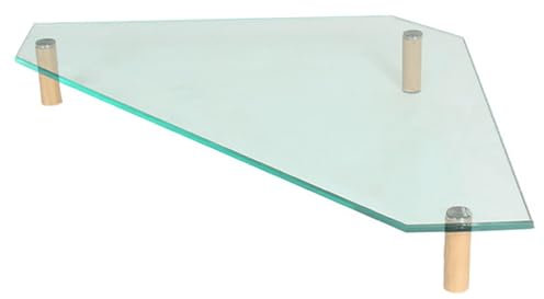 Support d'angle pour écran de bureau en verre trempé, support triangulaire pour écran de bureau, étagère d'angle transparente pour salle d'étude, gain de place, support d,One Color-9cm (3 1/2)