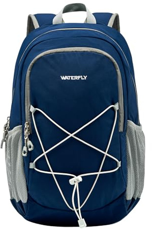 Waterfly 20L Hiking Backpack with Chest Strap, Small Rucksack for Men Women | Lightweight Daypack, Padded Breathable Back, Fits 15 Inch Laptop, Small Backpack for Cycling Travel Walking