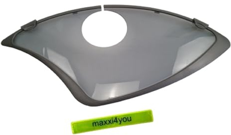 Hesling MS Elegance 28/5 Combiclip Plastic Fahrrad Mantelschoner - Grau Rund inkl. maxxi4you Reflexband