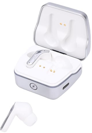 Plyisty Kabellose Ohrhörer, 2,4 GHz Bluetooth 5.3-Kopfhörer mit ENC-Mikrofon, 20 Ms Niedrige Latenz, Kabelloser Dual-Modus-Kopfhörer für Gaming, Sport, Training (White)