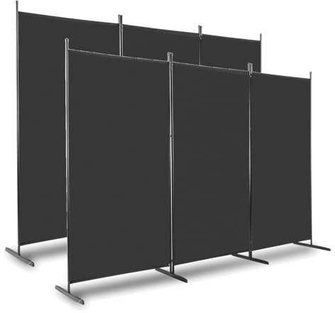 Raumteiler 2er Set Klappbar Freistehend Trennwand Paravent Umkleide Sichtschutz Wand Raumtrenner 3-TLG. 260x180cm Polyestertuch