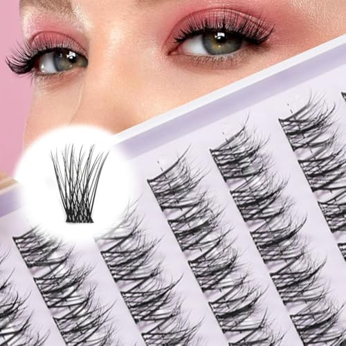 OPVYAEU Set 10 Paia Ciglia Finte 3D Autoadesive Senza Colla, Riutilizzabili Naturali, Ciglia Voluminose per Donna, Look Trucco Occhi Elegante e Quotidiano