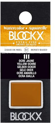 Blockx Aquarell, Halbschale, Gelb/Ocker