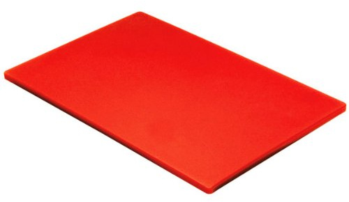 Genware R1812 Red Poly Cutting Board, 18 x 12 x 0.5