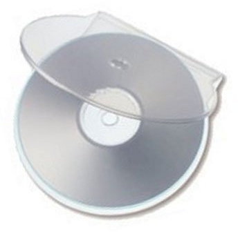 AllDayShop - Clam Shell CD/DVD Storage Cases - Clear (200 pack)