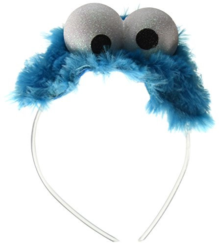 Disguise Damen Sesamstraße Krümelmonster Kostüm Stirnband für Erwachsene, Blau, Einheitsgröße
