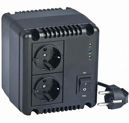 EnerGenie EG-AVR-1001 Regulador y estabilizador automático de voltaje CA, LED, 220 V CA, 1000 VA