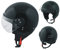 Motorradhelm Motorrad Roller Jet Demi Helm Scooter Homologiert Avio Visor schwarz L