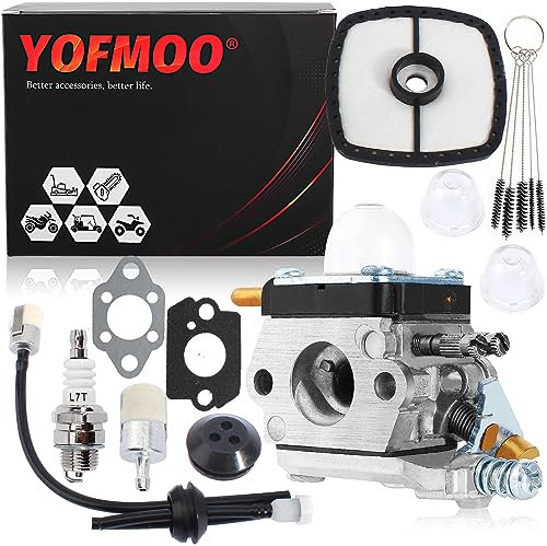 YOFMOO Carburetor for C1U-K17 C1U-K27A C1U-K27B C1U-K46 C1U-K54 C1U-K54A Echo String Trimmer Mantis Tiller 7222 7222E 7222M 7225 7230 7240 7920 7924 TC210 TC2100 LHD1700 HC1500 Cultivator
