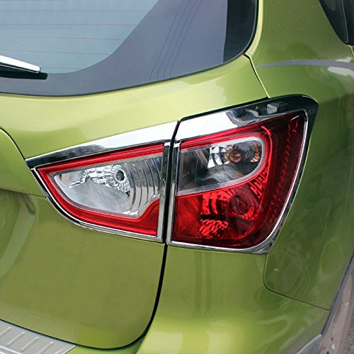 für SX4 S-Cross 2014-2020 Exterieur Rücklichter Dekor ABS Kunststoff Verchromt 4 Stück