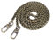 Mxfans Handtaschenkette, Eisen, Antik-Messing-Optik, 120 cm