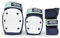 REKD Heavy Duty Triple Pad Set Skateboard-Schutzset, Erwachsene, Unisex, Mehrfarbig (Blue/Mint), XS