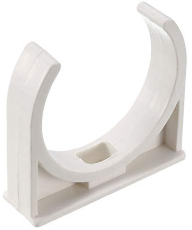 sourcing map PVC-Wasserrohr-Klemmen, 50 mm, passend für 50 mm Außendurchmesser, TV-Tabletts, Schlauchaufhänger, Unterstützung von Pex-Schläuchen, 20 Stück