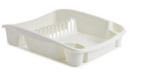 funky gadgets Large/Small Plastic Kitchen Dish Drainers Plate,Dishes,Cutlery Holder Rack Drying Tray (Cream, Large)