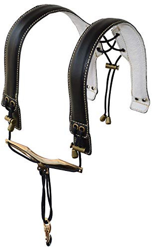 adorence Saxophon-Gurt–Handgefertigter, Stressfreier, Verlängerter Schultergurt für Saxophon, Tenor, Alt und Bariton - Schwarz