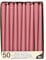 PAPSTAR 50 candelabri 2,2 x 25 cm, rosa antico