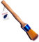 Quercos. Brocha Prensada. Brochón Redondo virola Azul. Brocha Redonda Pintor. Cerda EVO-Fibra Suave e Indeformable. Brocha Recortar Acabado Profesional (Nº 12)