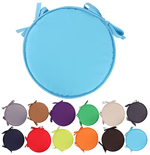 Coussins de Chaise colorés pour l'intérieur/extérieur Coussins de siège Ronds Coussins de Jardin pour la Maison - Diamètre 30 cm / 38 cm, Housse de Coussin pour Meubles de Patio
