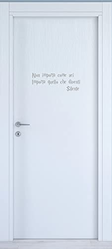 Aufkleber mit Spruch Harr Potter Silent für Auto, Kinderzimmer, Haus, Zuhause, Schlafzimmer, Vinyl, Farbe wählbar, Artikelnummer: I0057 (Mittelgrau)