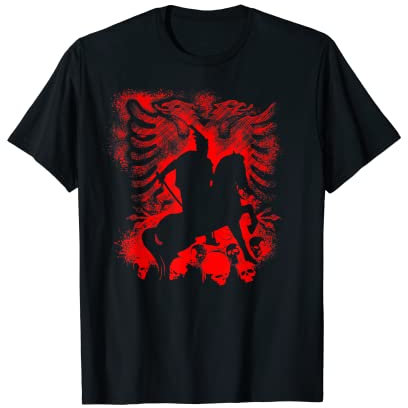 Skanderbeg Albanischer Nationalheld Adler Kosovo Albaner T-Shirt