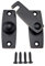 QCAA 2.5 x 2.65, Large, Heavy Solid Forged Brass Door Latch, 180 Degrees Flat Surface Mounting Door Latch Buckle for Doors & Windows, Aged Classic Bronze, 1 Pack, Made in Taiwan