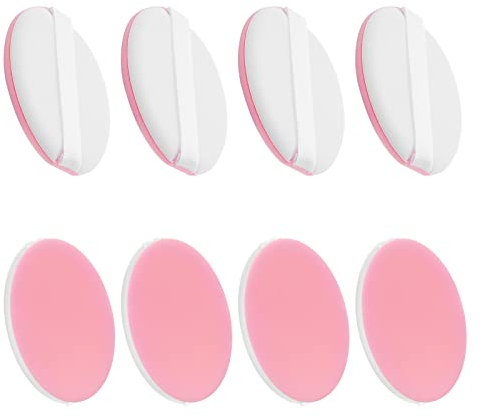 Sibba 8 Stück Schwamm Luftkissen Puderquaste Make up Schwämmchen Runder Powder Puff mit Schleifenbandgriff Lose Puder Makeup Applikator Puff Pad Gesichtsfarbe Set Gesicht Körper Unisex Schaum Schwämme