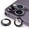JETech Camera Lens Protector for iPhone 14 Pro 6.1-Inch and iPhone 14 Pro Max 6.7-Inch, 9H Tempered Glass Metal Individual Ring Cover, HD Clear, 1 Set (Deep Purple)