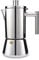 GNCHome Cafetière italienne 12 tasses en acier inoxydable pour plaques à induction, vitrocéramique, électrique et gaz. Cafetière italienne 12 tasses 550 ml